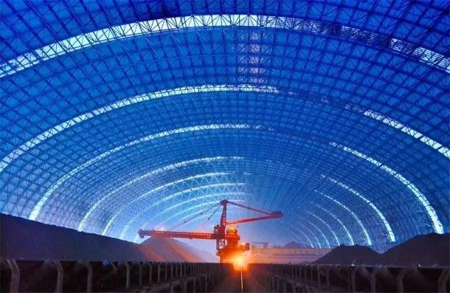 普陀亿优钢构工程师为您解析原料场封闭技术的特点和类型